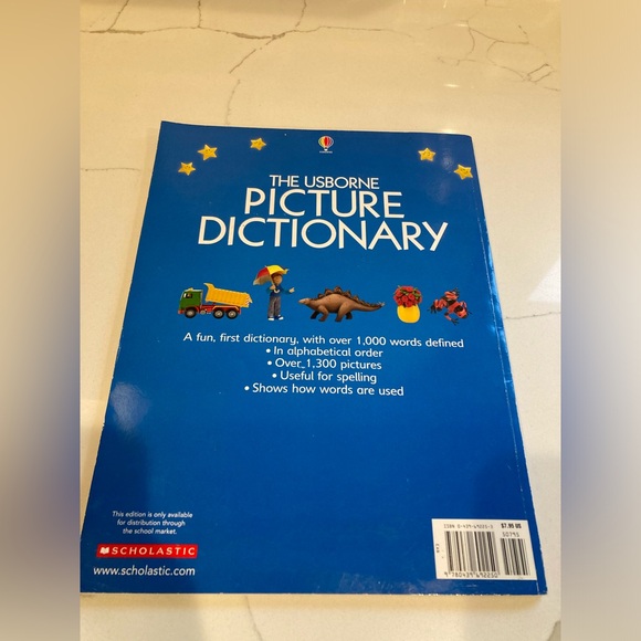 The Usborne picture dictionary a first alphabetical word picture book children - Picture 3 of 9